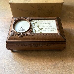 Carson music keepsake box photo frame & to store treasured mementos of loved